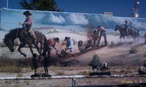 Branding for the cattle drive.