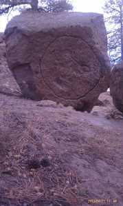 Big art on a big boulder.