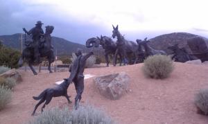 Along the Santa Fe Trail.