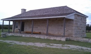 Old guard house and jail for prisoners.