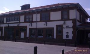 The Harvey House was next to the Train Depot.