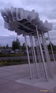 Even art in the Northwest is about rain clouds.