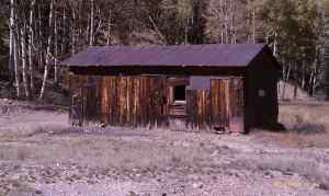 Some of the old buildings of Bonanza still stand.