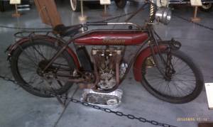 An early motor bike.