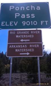 The summit of Poncha Pass.