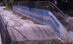 There's art in the spillway.