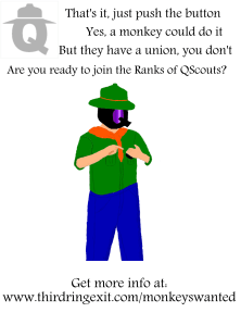Join the QScouts and be a monkey or not!