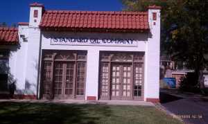 Once a filling station, now an office.