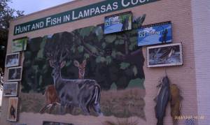 A mural about outdoor pursuits.