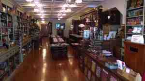 An old fashioned ice cream parlor.