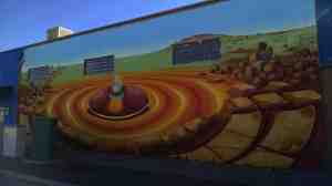 A view of desolate space.