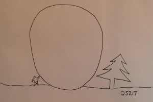 Now that's a large snow boulder.