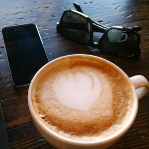 A foaming cup of goodness.