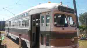 Just like a bus, but on tracks and electric.