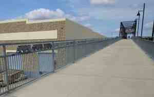 A freight train on the rail.