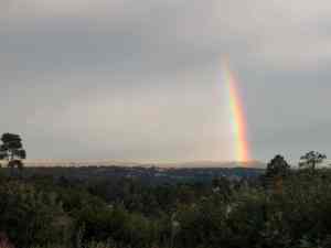 A ribbon of color in the sky.