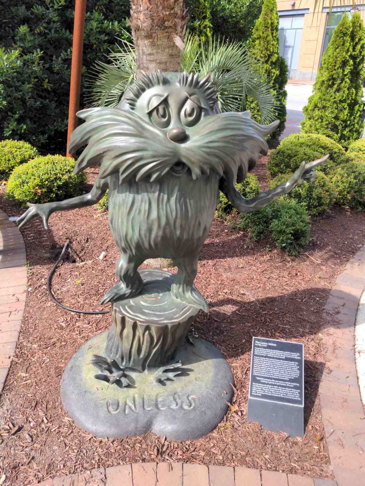 Sculpture of the Lorax.