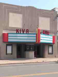 Old movie theater marquee.