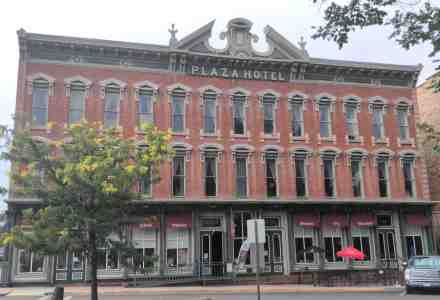 Front of Plaza Hotel.